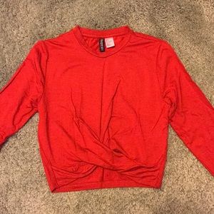 Long sleeved crop top